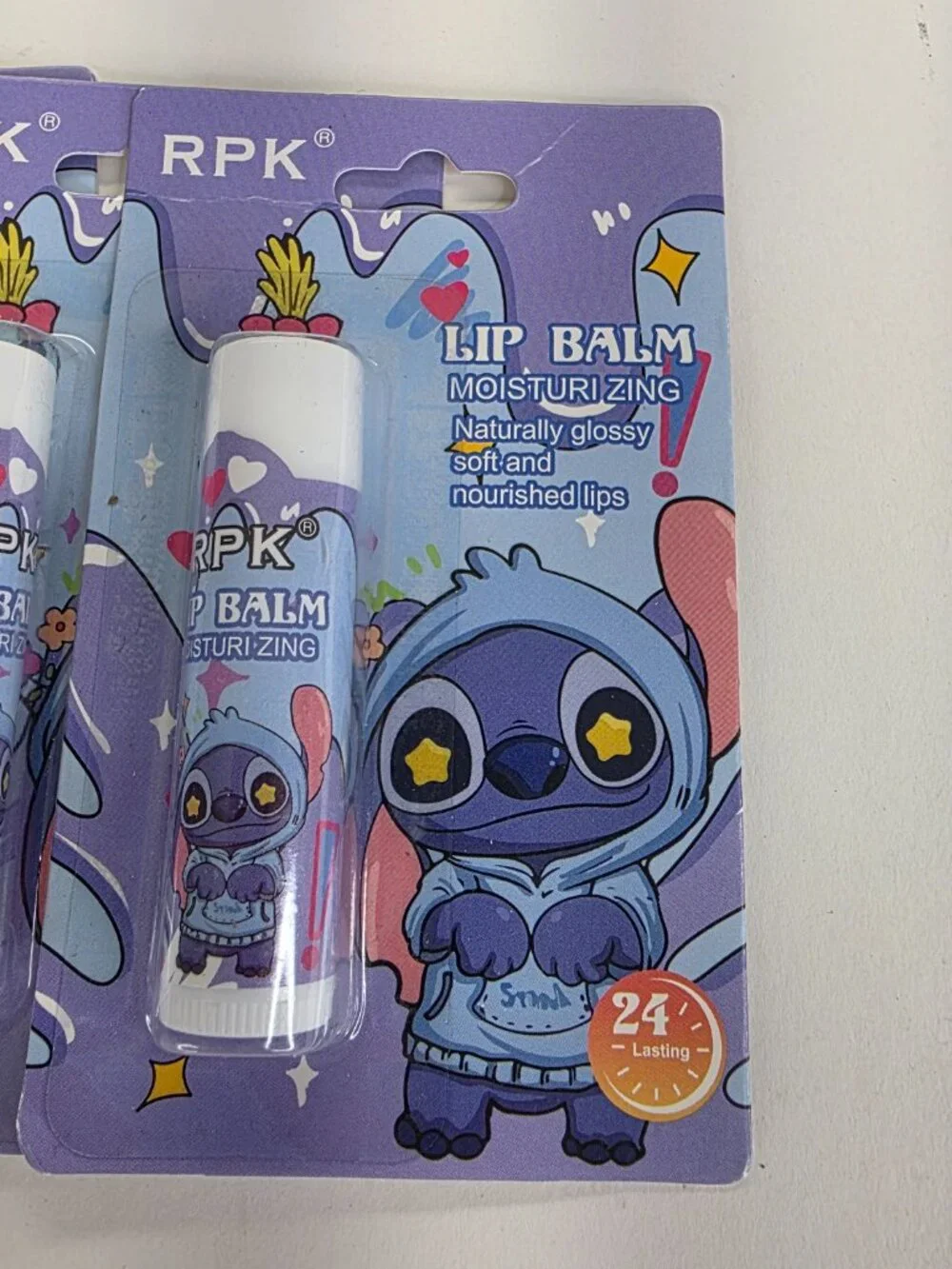 RPK Lip Balm Moisturizing Hello Kitty Stitch Design 24M Balm Pack of 11